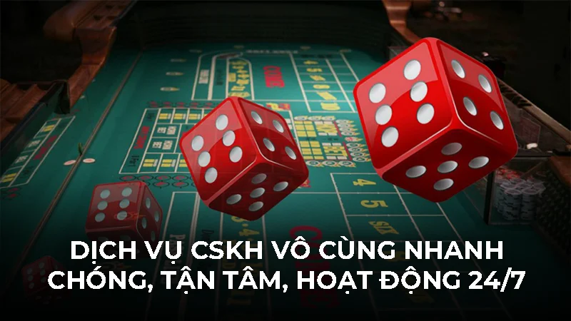 Chơi tài xỉu ở đâu an toàn và minh bạch nhất 2 Dịch vụ CSKH vô cùng nhanh chóng, tận tâm, hoạt động 24/7