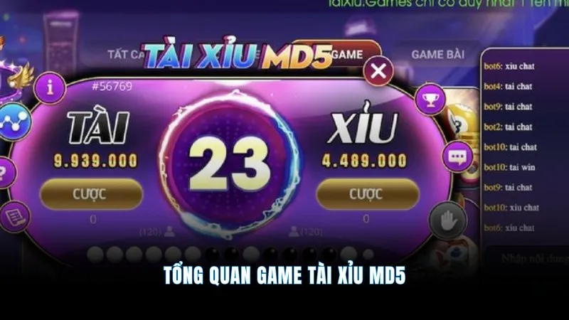 Tài xỉu MD5 - Công nghệ minh bạch, cược cực an toàn 1 Tổng quan game tài xỉu MD5