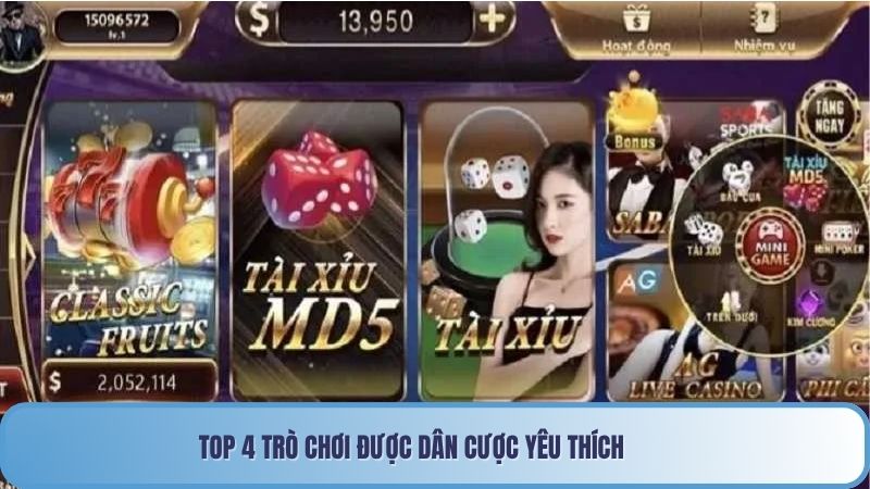 Tài Xỉu Online – Đỉnh Cao Số #1 Tại Châu Á Cho Bet Thủ 5 Top 4 trò chơi được dân cược yêu thích